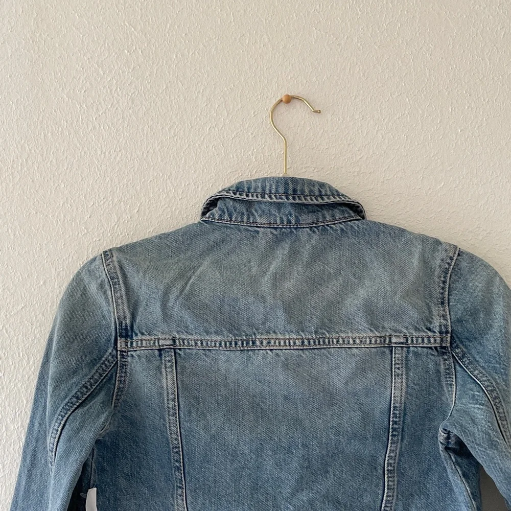 GAP Kids Jean Jacket Blue Denim Snap Front Classic